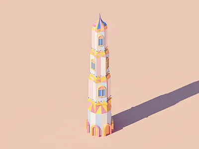 Another Tower 3d building c4d tower