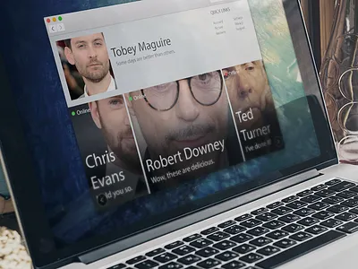 Contacts List app apple call chat concept e mail icloud message messenger msn video windows