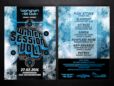 Flyer Wintersession flyer loomynum art club party psychedelic