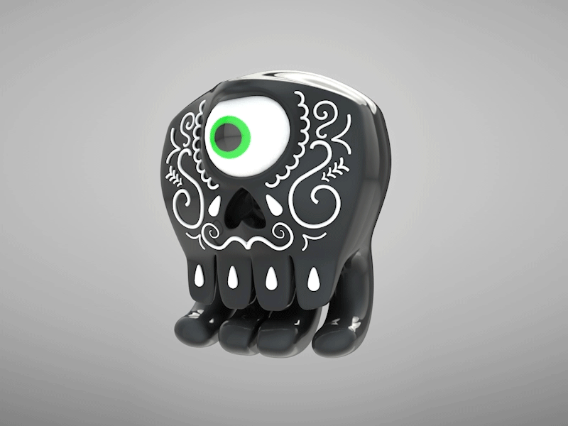 Max Calavera 3d animation calavera cinema4d gif skull