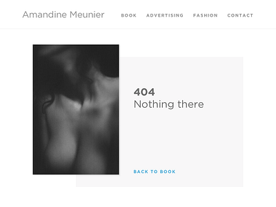 Lost in the portfolio of a model 008 404 advertising book dailyui design fashion girl model portfolio ui web