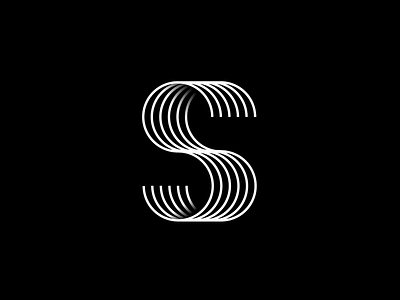 S Monogram circle depth geometric geometry letter lettering lines logo minimal monogram s