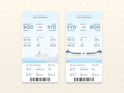 DailyUI #024 - Boarding Pass 024 boarding dailyui pass plane ticket ui uidesign