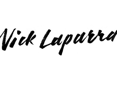 Nick Laparra — Logo Exploration brush pen handwritten logo logotype script typography