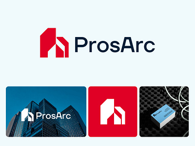 ProsArc - Logo & Branding for Architect Company - P- Home architect brand identity branding company logo construction logo creative logo design geometric logo graphic design home logo house logo logo logo designer logo inspirations logo trend modern logo popular property logo real estate logo top