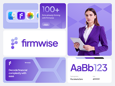 Firmwise : Accounting Advisory SaaS - Visual Identity accounting accounting firm advisory brand brand book brand design brand guideline branding clean design creative agency graphic design identity design logo logo design marketing professional branding saas supergraphic visual branding visual identity