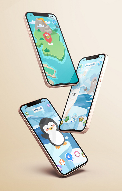 Animal Sounds Mobile App Design design illustration mobile app ui ux