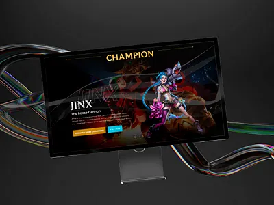 League of Legends Landing Page Redesign design landing page ui ux web