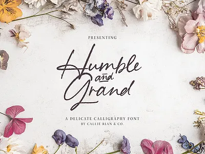 Humble & Grand Handwritten Script alternates branding font bridal font class cursive font cursive font cute font editorial font handwritten script humble and grand invitation font ligature font pen font pretty font script font wedding font