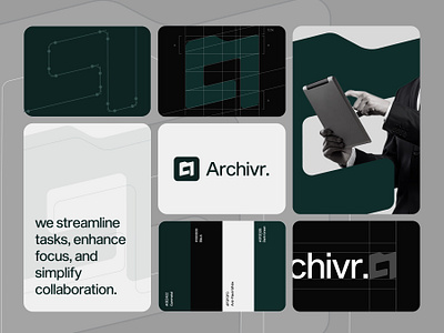 Archivr. - AI Task Management Visual Identity Branding Guideline ai brand book design brand design brand guideline brand identity branding company corporate identity graphic design icon logo logo design machine learning minimalist modern professional startup task management typography visual identity