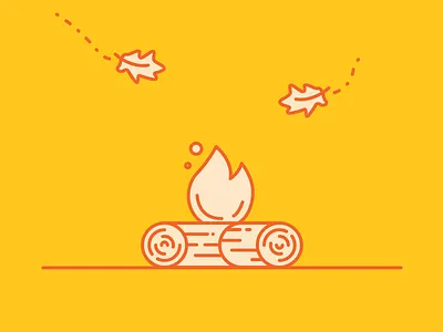 Fall is coming autumn bonfire campfire fall fire leaf leafs log logs smoke tree wind