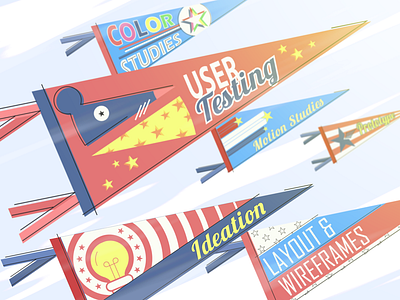 Section Pennants ike illustrator pennants photoshop