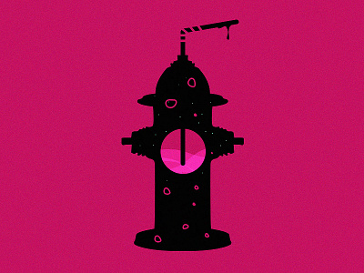 water cock color fashion flat illustration popular red ui web