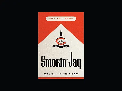 Smokin' Jay Bears ALT bears chicago cigarettes football