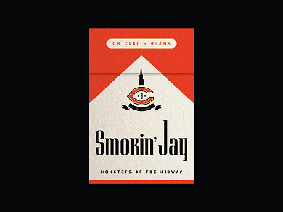 Smokin' Jay Bears ALT bears chicago cigarettes football