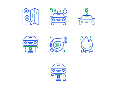 icons // care free icon set line icons