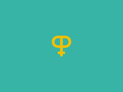 P + Femine symbol logo cosmetics femine symbol femininity goddess greek logo minimal monogram pheme symbol trade mark