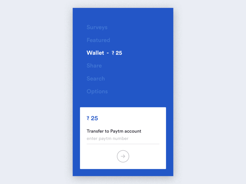 Wallet interaction app card design interaction material mobile money paytm transfer ui ux wallet