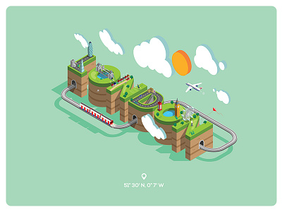 London Poster city etsy flat illustration for hire for sale graphic design london poster wall art