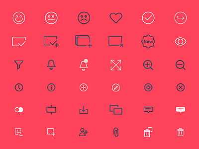POPSapp Icons branding digital icons lines ui ux web