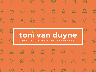 Toni Van Duyne 2 chef duyne food health leaf logotype natural nature orange toni typography van