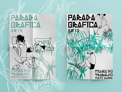 Parada Gráfica - poster graphicart fair brasil draw drawing editorial girls graphicart graphicfair illustration museudotrabalho plants poster zines