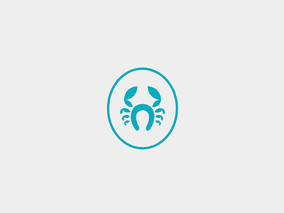 Horseshoe Crab Rebrand brand crab crest horseshoe logo savannah teal