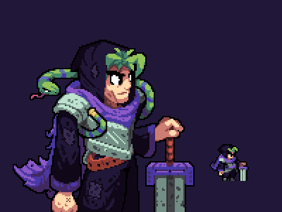 The Venturer animation design development game gaming gif illustration pixel pixel art