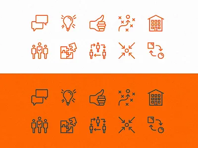 Icon designs arrows business corporate icons marks speech bubbles symbols thumbs up