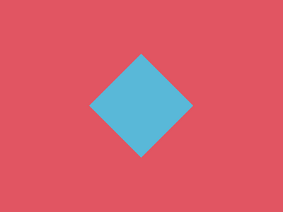 45 Degrees blue minimal pink red rotate shape square