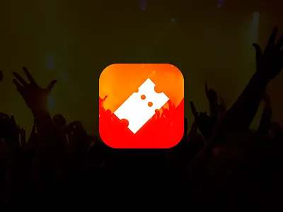 Ticket Icon app dailyui design icon ios iphone mobile show tickets ui