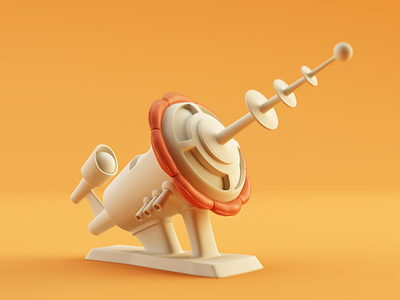 Ray Gun 3d c4d cinema 4d