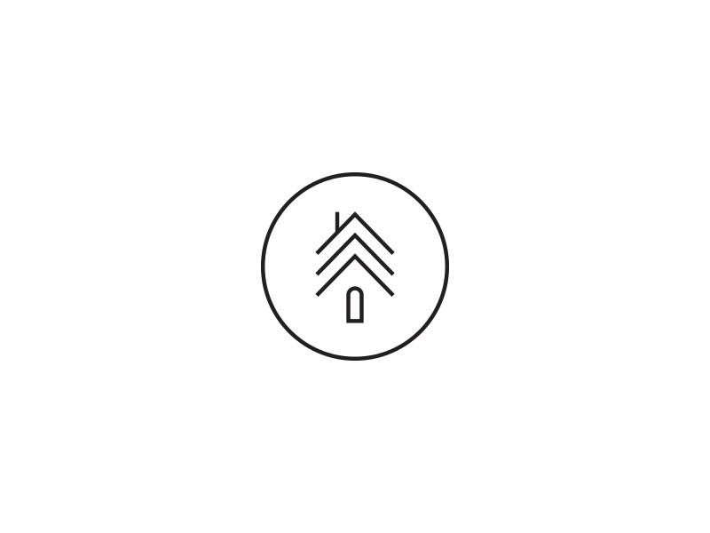 Tree House construction design home house logo tree