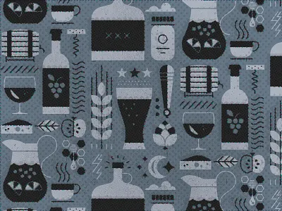 Boozy Pattern beer glass liquor moonshine pattern pint pitcher tea texture wheat wine