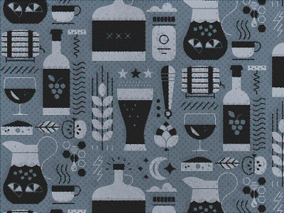Boozy Pattern beer glass liquor moonshine pattern pint pitcher tea texture wheat wine