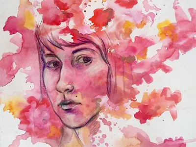 Selfie 2 drawing illustration