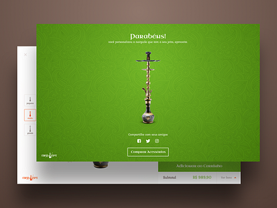 Narguile Customization buy customization e commerce ecommerce narguile shop store ui ux website