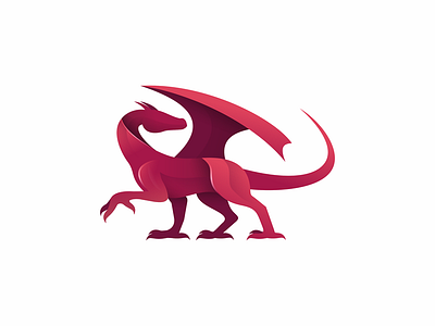 Dragon dragon icon illustration logo symbol