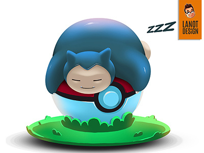 Snorlax fanart harvey lanotdesign pokemon pokemongo snorlax