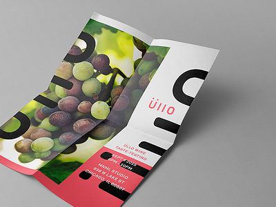 Wine Tasting Invite folded grapes invitation invite mockup paper tasting ullo wine