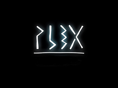 PLEX the music black branding design draw illustration label logo music record type typography vinyl