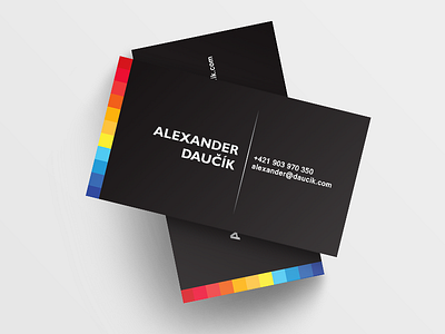 Personal Business Card branding business businesscard card cards dark identity illustration illustrator print stationary