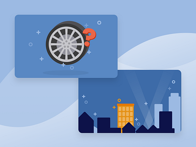 Profile Illustrations app city profile residence spiir transport web wheel