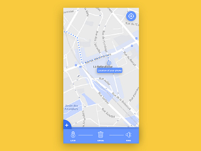Daily UI #020 Location Tracker 0 20 daily dailyui data design iphone location location tracker lost tracker ui