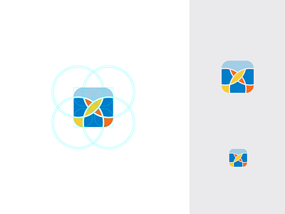 Fishtank fish icon logo logomark logotype mark symbol tank water