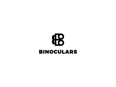 Binoculars b binoculars fun logo