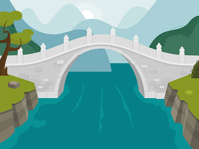 Level 03 Scenery cartoon illustration landscape scenery