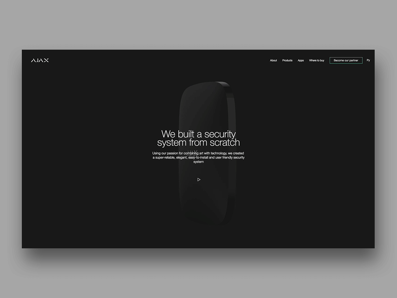 Ajax Systems hardware product design ux