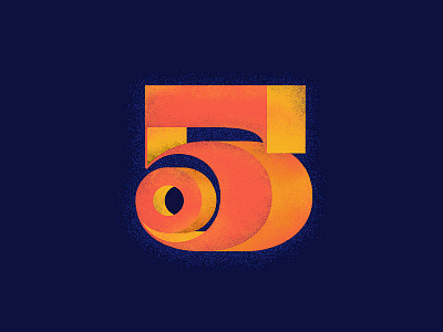 No. 5 2d. no. 5 five hera big isometry number