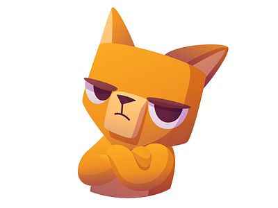 Moka Sticker dog emoji illustration kadka moka serious sticker